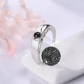 Couple'S Ring Custom Photo Projection Rings Wedding Gift Memorial Gift Sterling Silver Ring